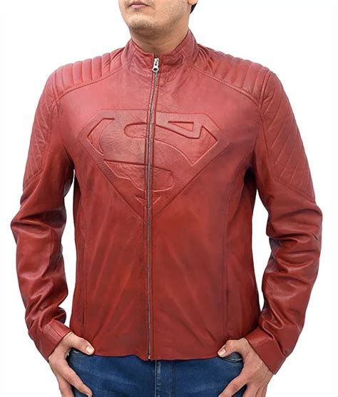 Smallville's Superman Red Leather Jacket Worn by Tom Welling